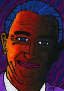 Portrait of poet, John Gartland by Bangkok Noir artist, ChrisColes