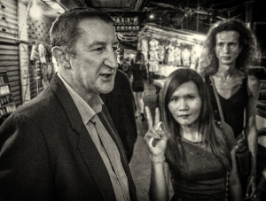 John Gartland on Sukhumvit Road, Bangkok (Photo by Eric Nelson)