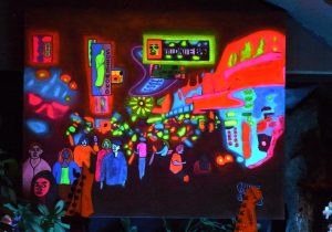 Soi Cowboy by Chris Coles now found hanging, prominently, at CheckInn99 in Bangkok