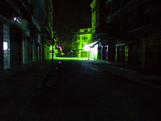 Chris Coles Phnom Penh Street at Night